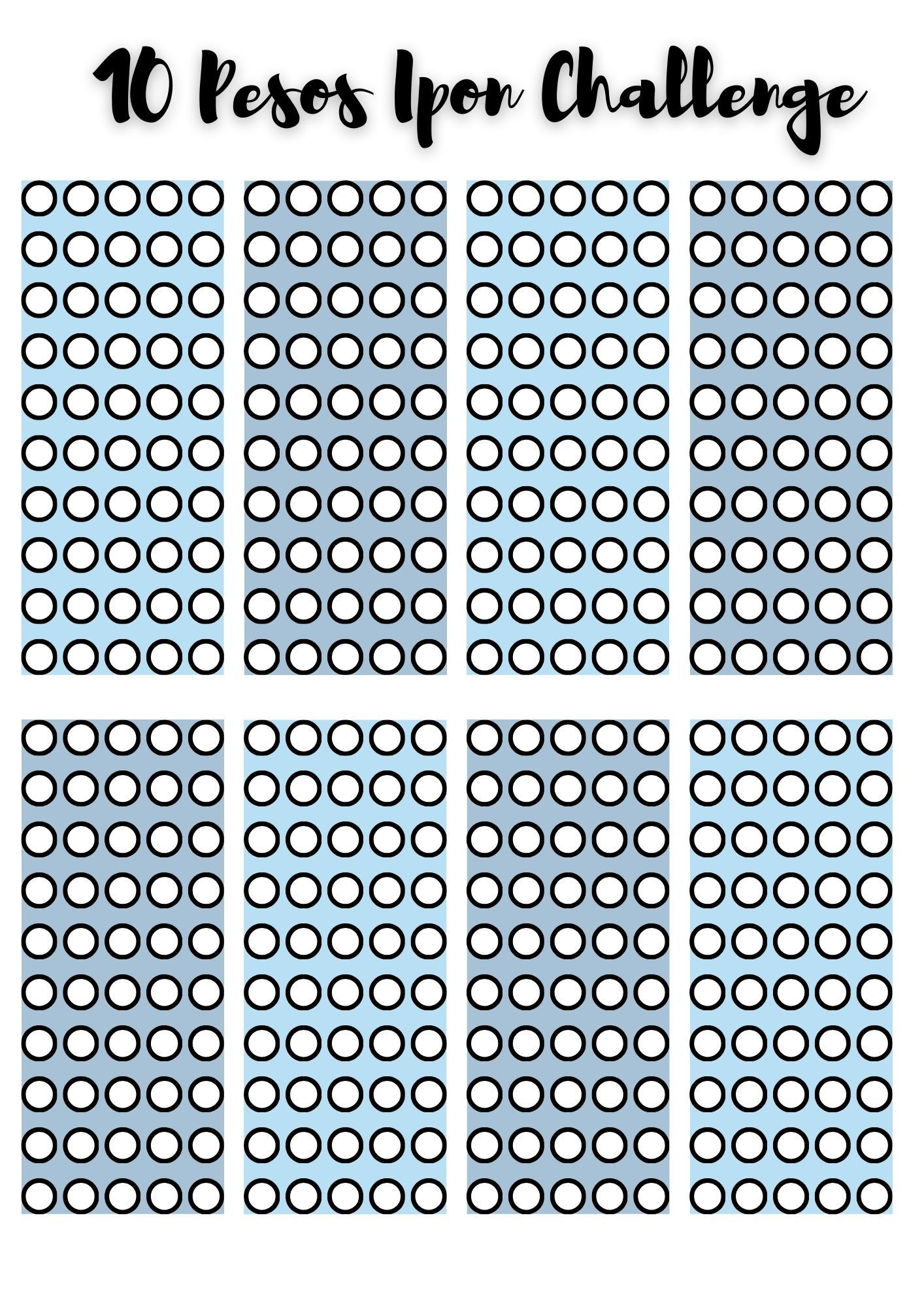 Ipon Challenge Templatejeninamolina3 - Raket.ph in Ipon Challenge Chart Printable