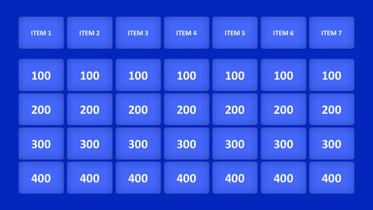 Jeopardy Game Powerpoint Templates regarding Free Printable Jeopardy Game