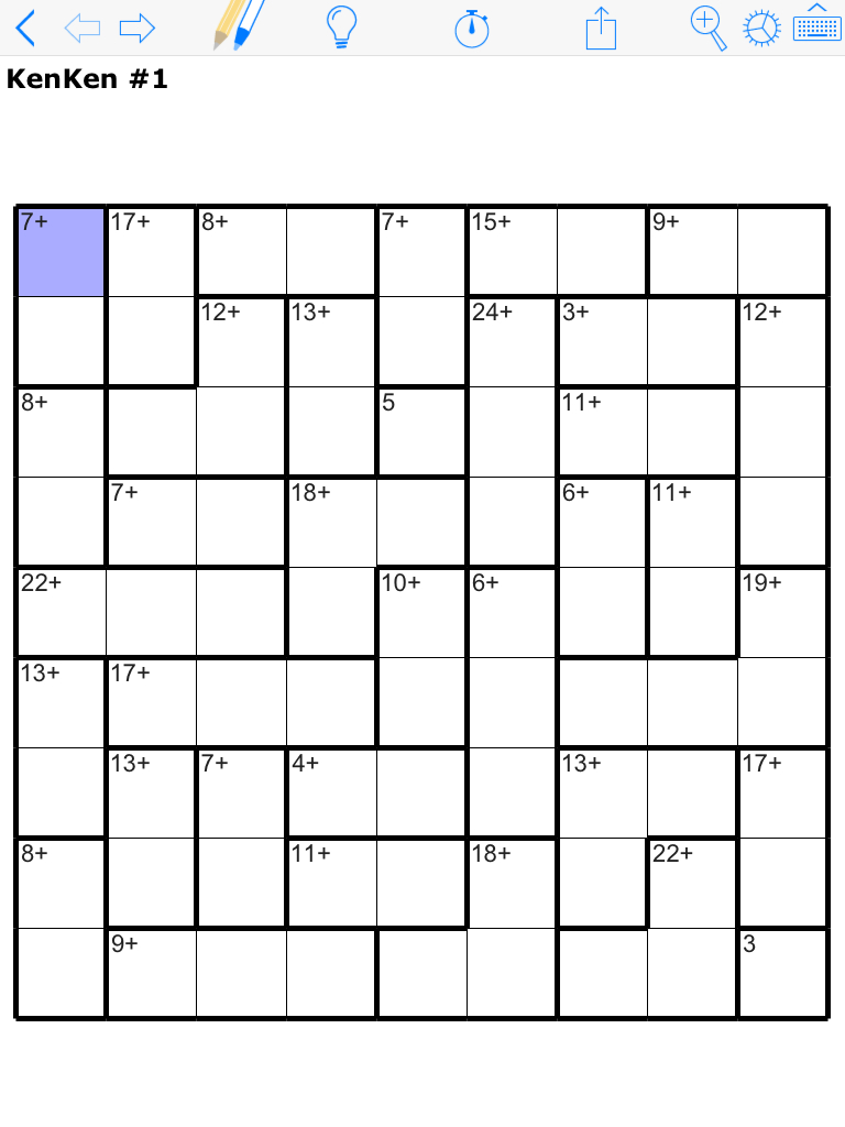 Kenken® Challenge #1 within Free Kenken Printable Puzzles