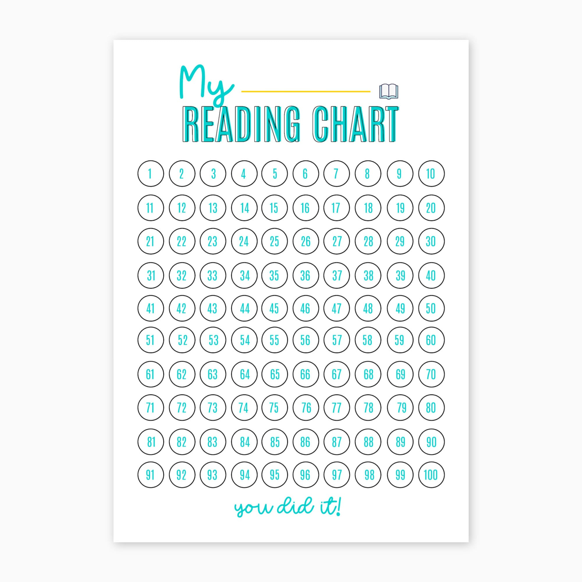 Kids Printable Reading Chart | Reading Reward Chart | Homeschool inside Reading Chart Printable