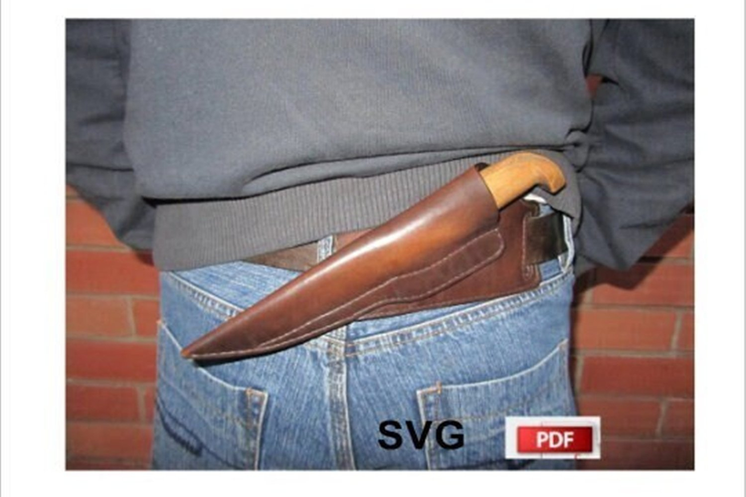 Knife Sheath Pattern -Leather Sheath For Belt - Template within Printable Leather Knife Sheath Patterns