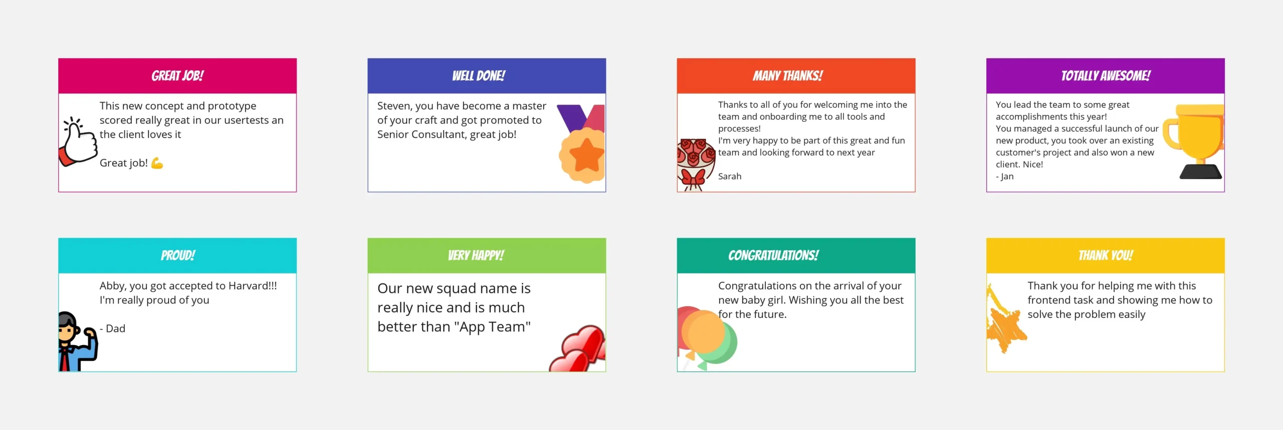 Kudo Cards Template | Miroverse for Free Kudos Template