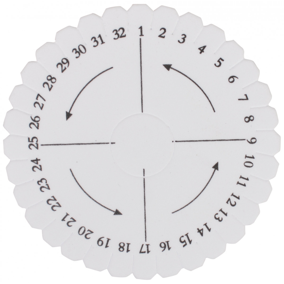 Kumihimo Disk Round 10Cm - Ritohobby.co.uk intended for Free Kumihimo Disk Template