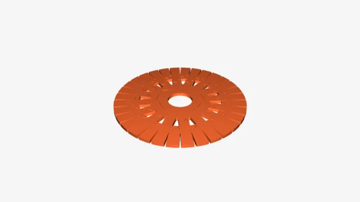 Free Kumihimo Disk Template