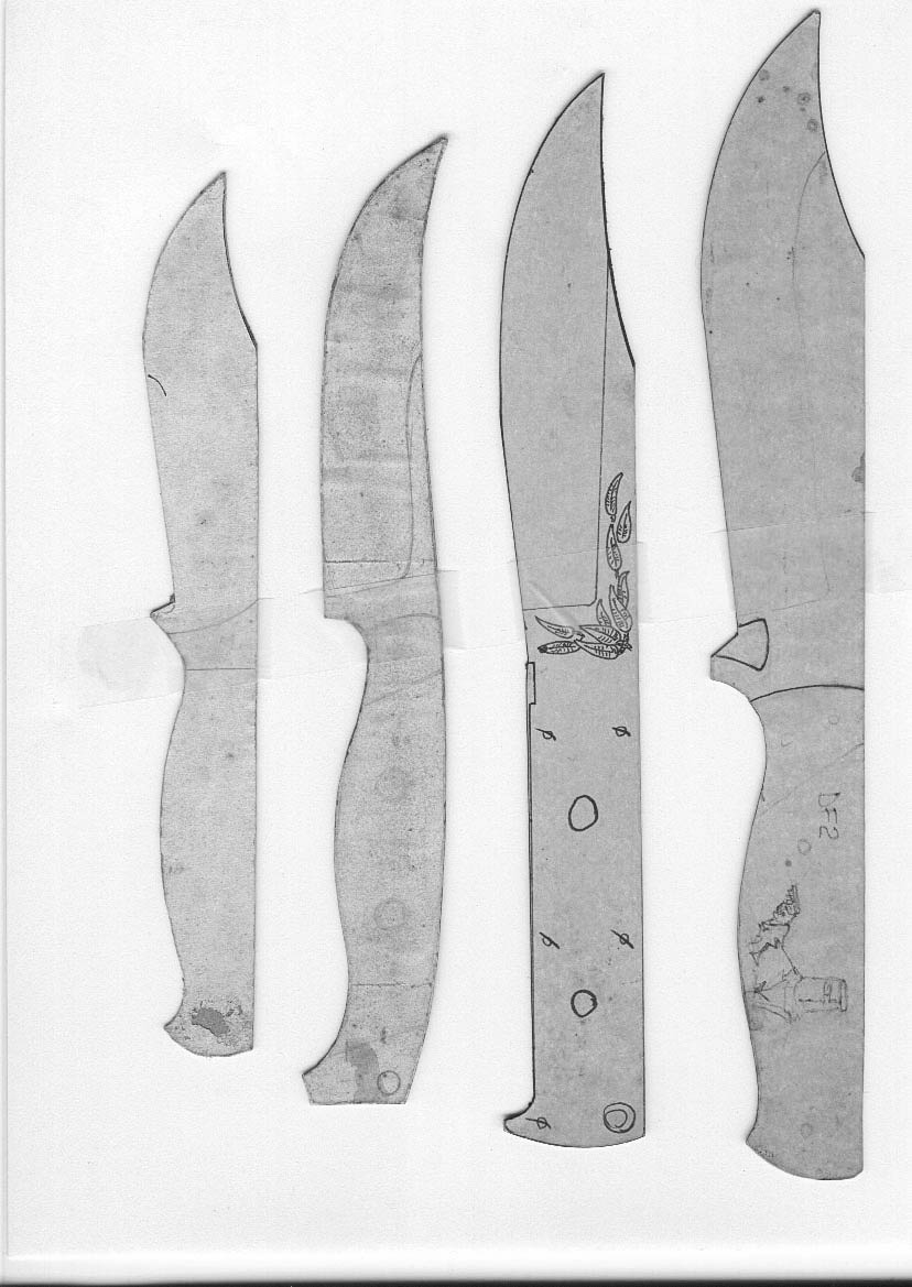 Lloyd Harding&amp;#039;S Knife Templates with Free Printable Knife Blade Patterns