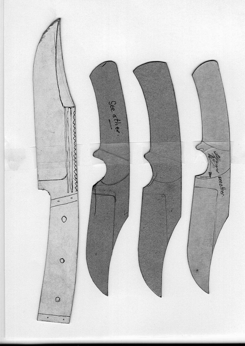 Lloyd Harding&amp;#039;S Knife Templates within Free Printable Knife Blade Patterns