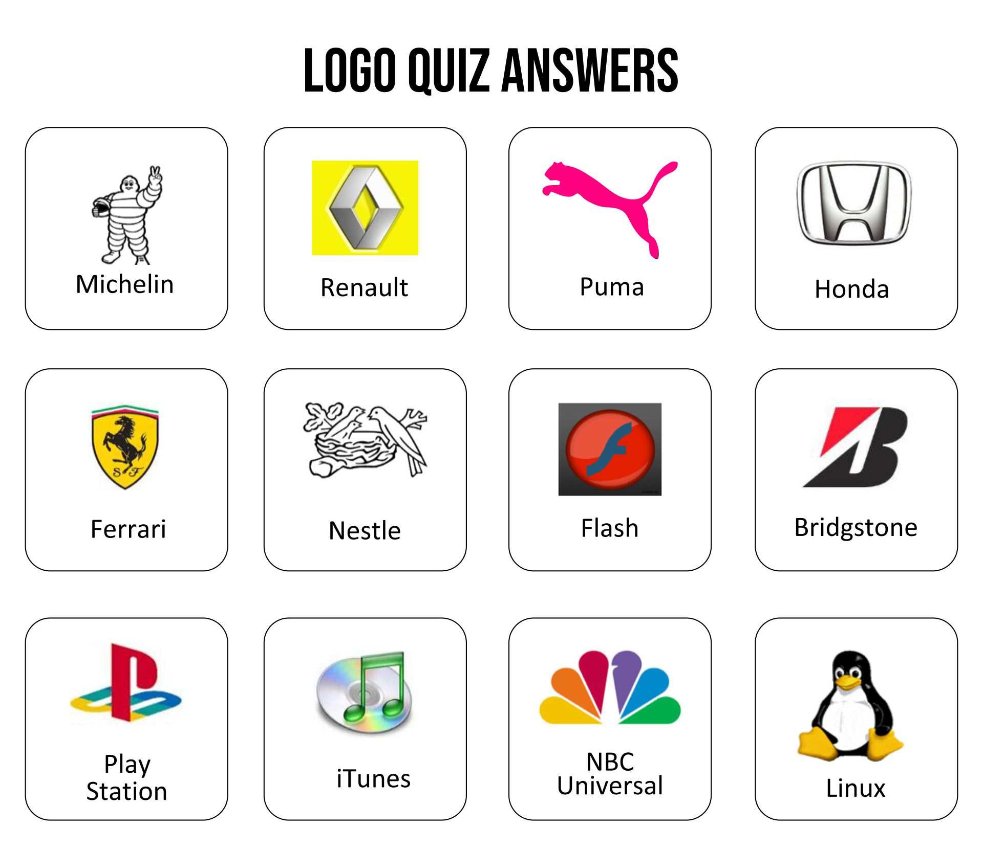 Logo Trivia - 10 Free Pdf Printables | Printablee throughout Free Printable Logo Games