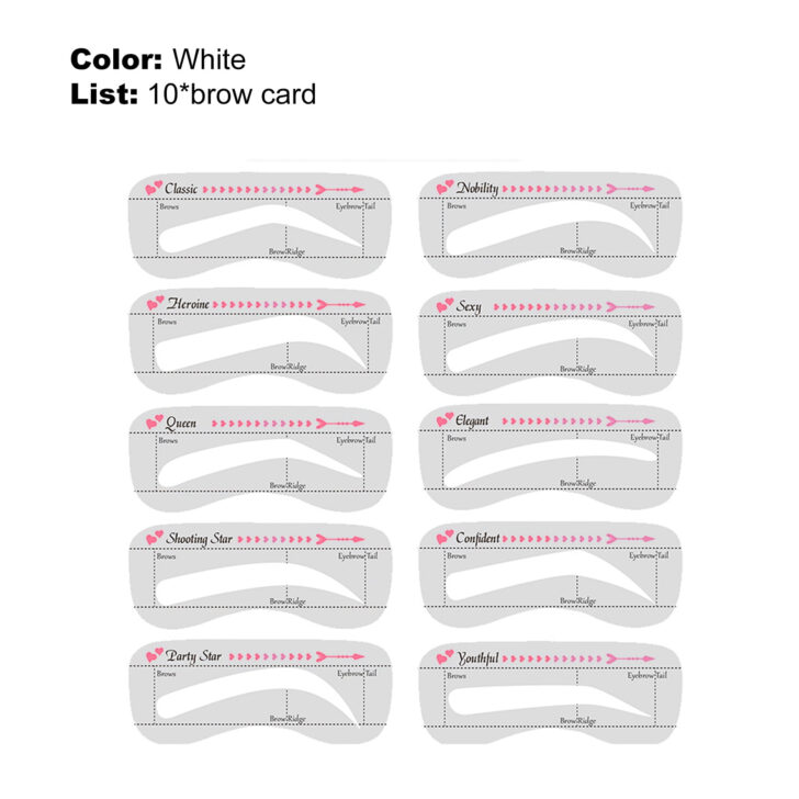 Free Printable Eyebrow Stencils