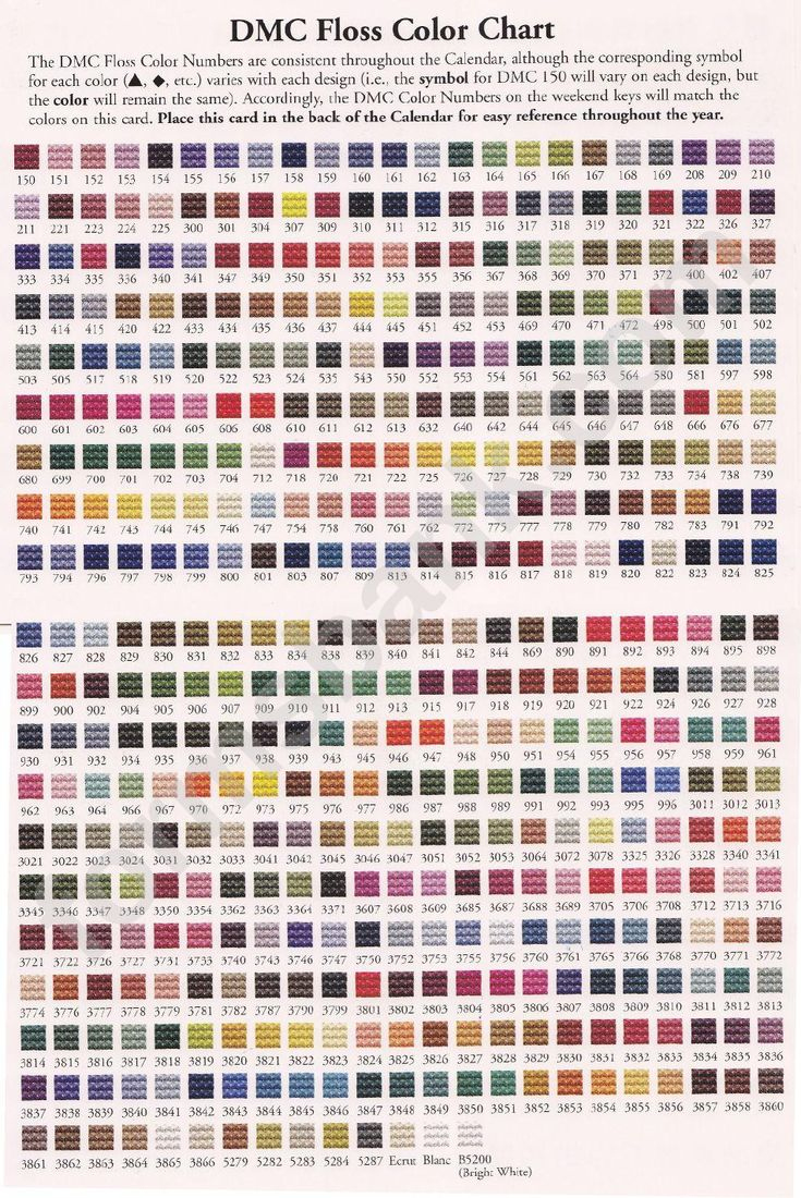 Looking For A Dmc Floss Color Chart? Download It For Free! with Dmc Color Chart Printable