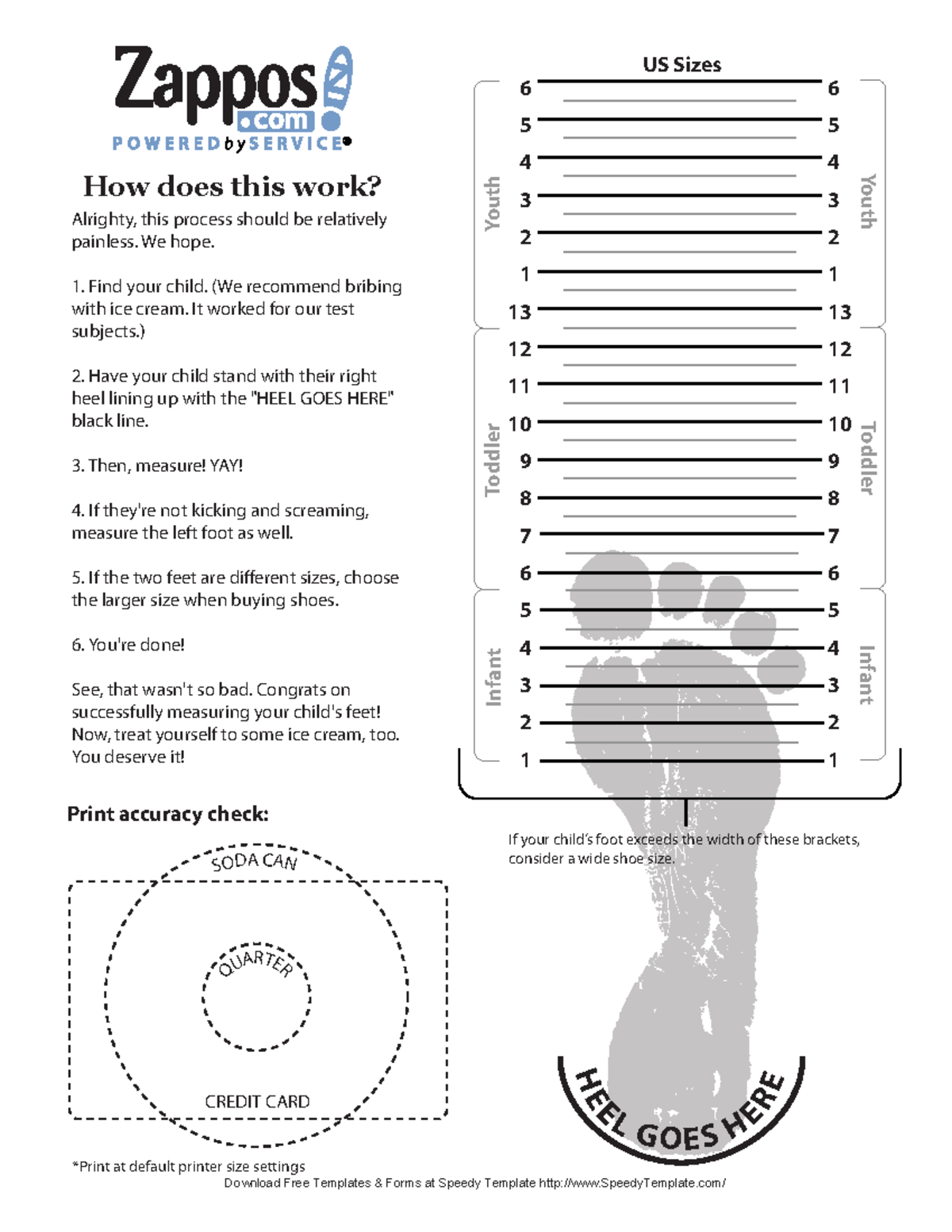 Main Zappos-Kid-Shoe-Size-Chart - Soda Can Quarter *Print At intended for Zappos Shoe Size Chart Printable