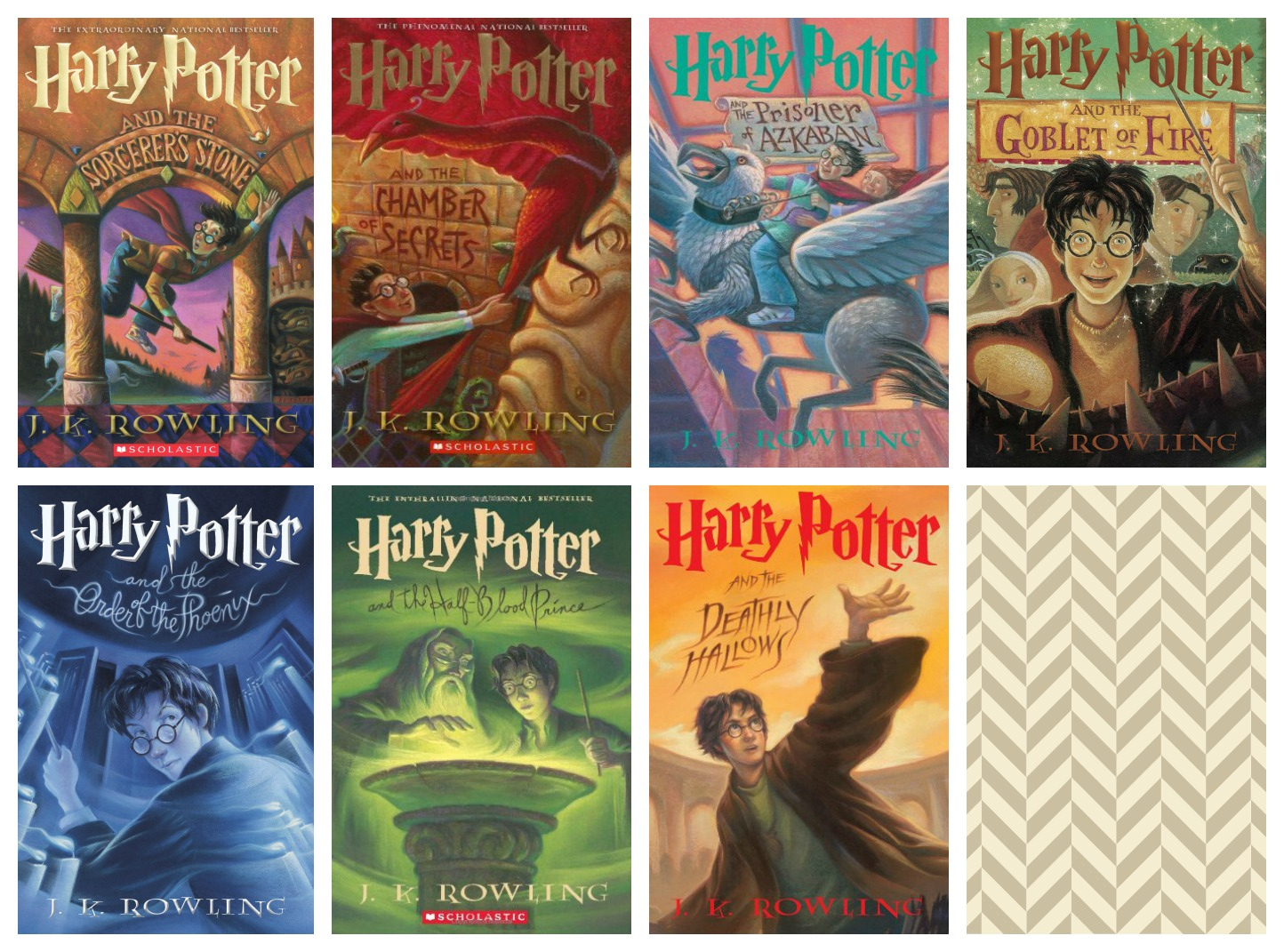 Many Covers Monday - All The Harry Potter Series pertaining to Free Printable Harry Potter Book Covers