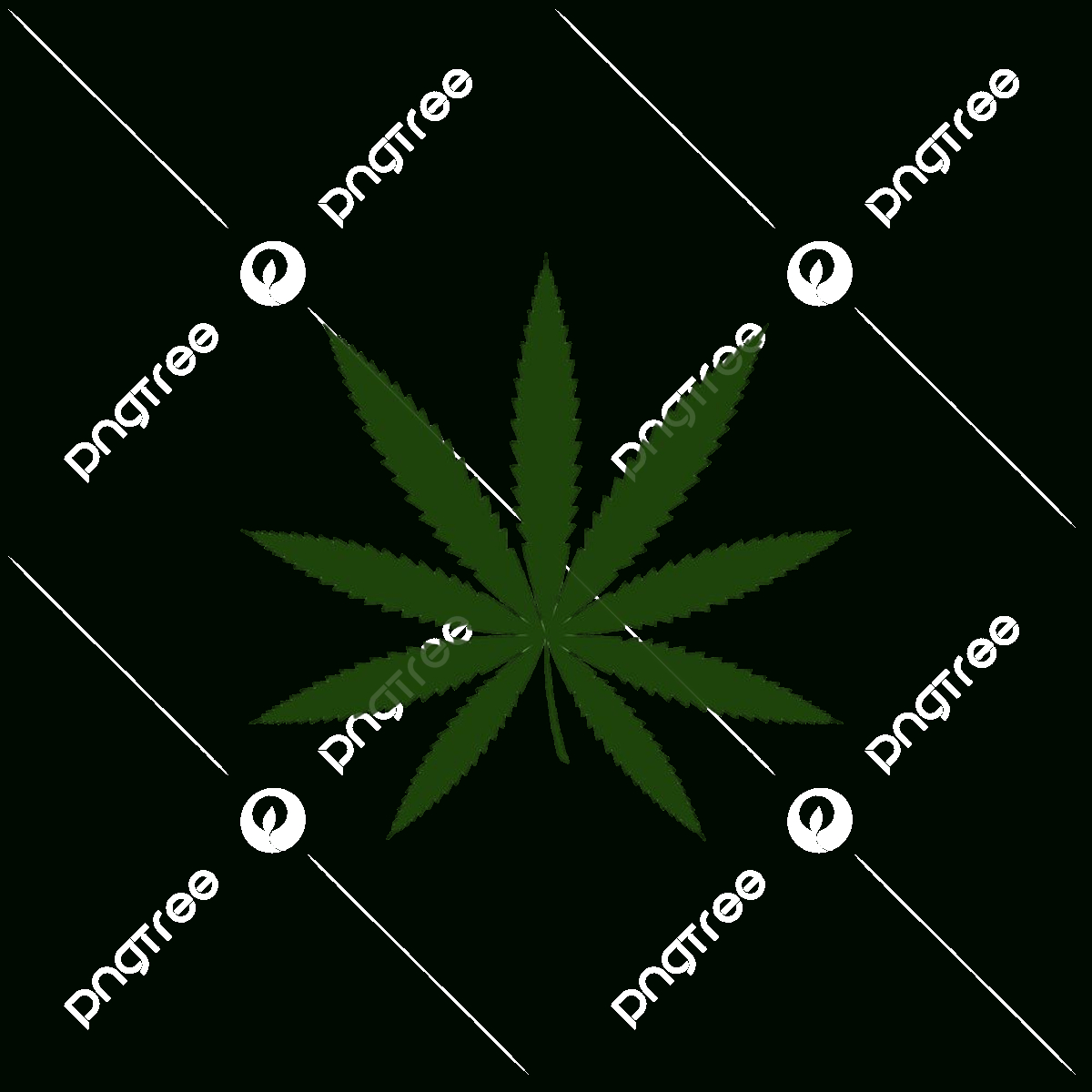 Marijuana Silhouette Png Transparent, Canabis Marijuana Sign with Free Printable Marijuana Leaf Stencils