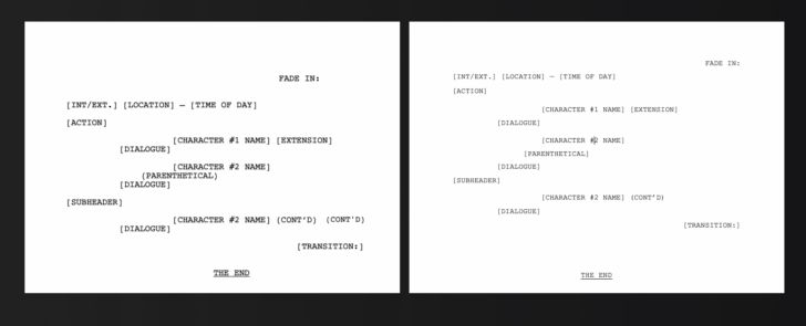 Free Screenplay Template