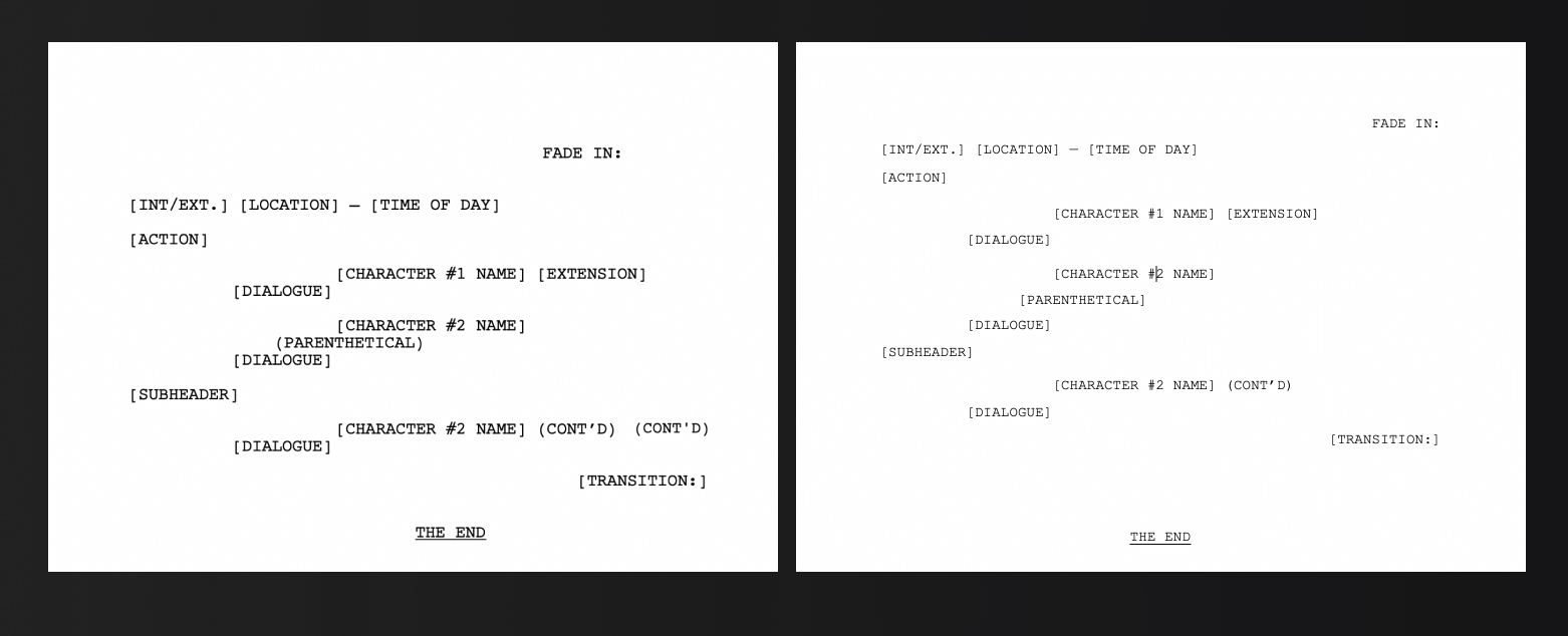 Microsoft Word Screenplay Template — Studiobinder intended for Free Screenplay Template