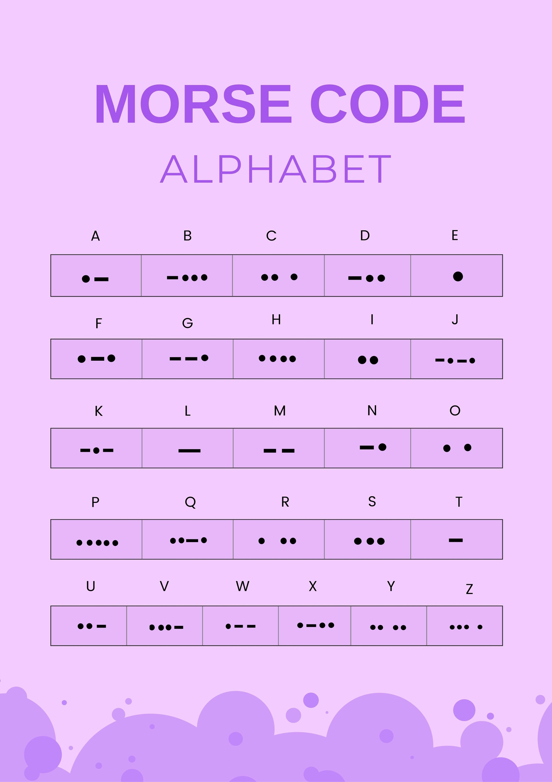 Morse Code Alphabet Chart In Illustrator, Pdf - Download regarding Morse Code Chart Printable