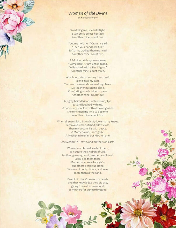 Free Printable Mothers Day Poems