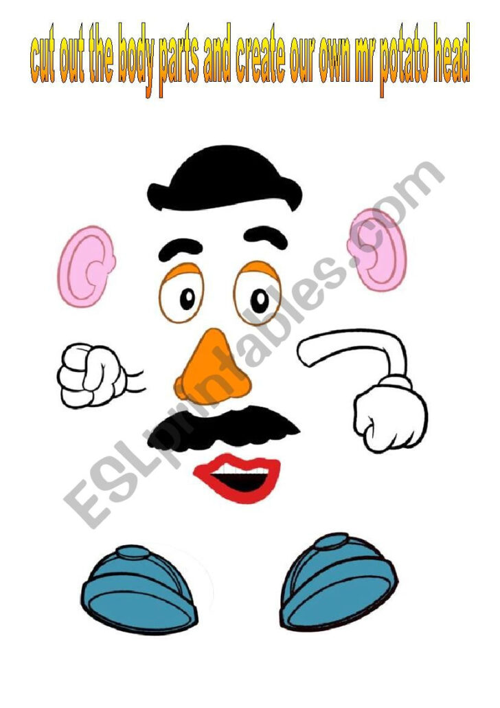 Free Printable Mr Potato Head Parts