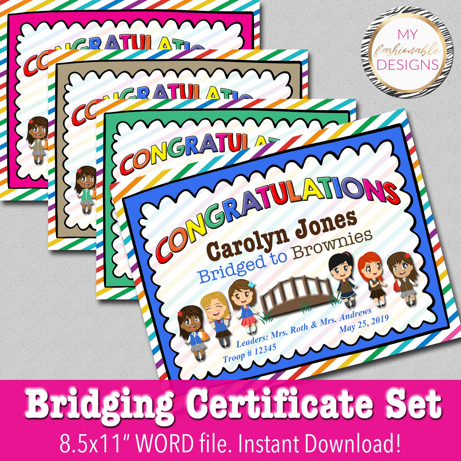 My Fashionable Designs: Free Printable Bridging Certificates for Free Bridging Certificate Printable