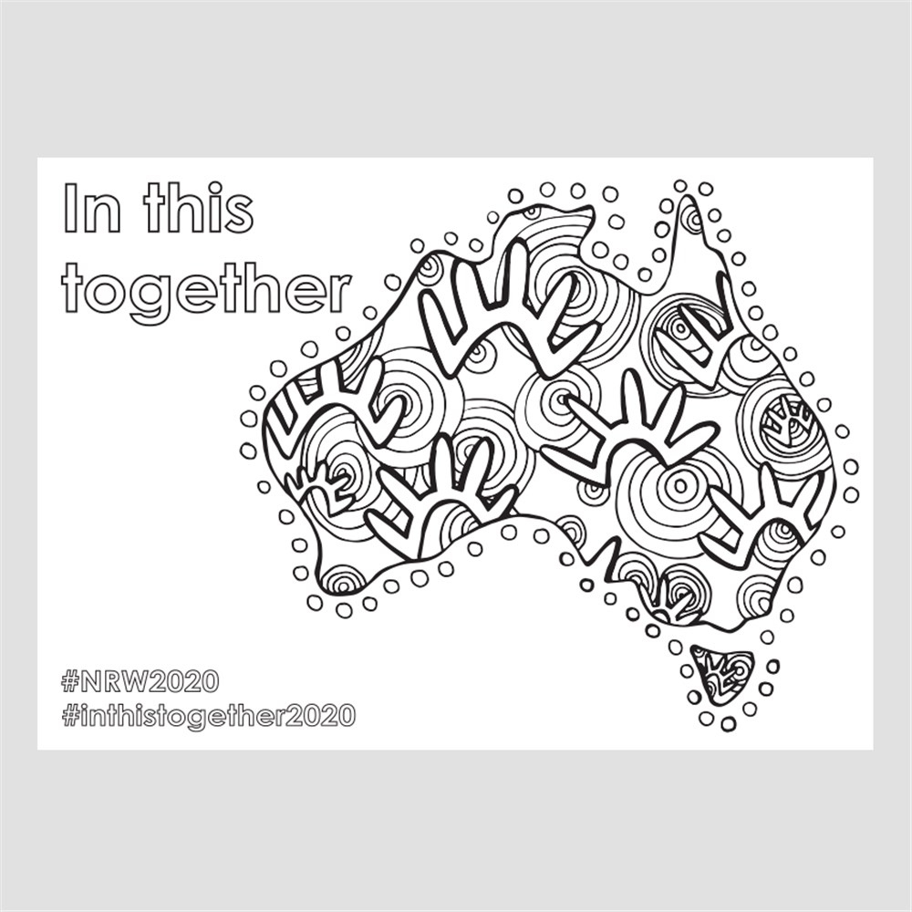 National Reconciliation Week 2020 Colouring Sheet | Paper &amp;amp; Card within Free Printable Reconciliation Cards