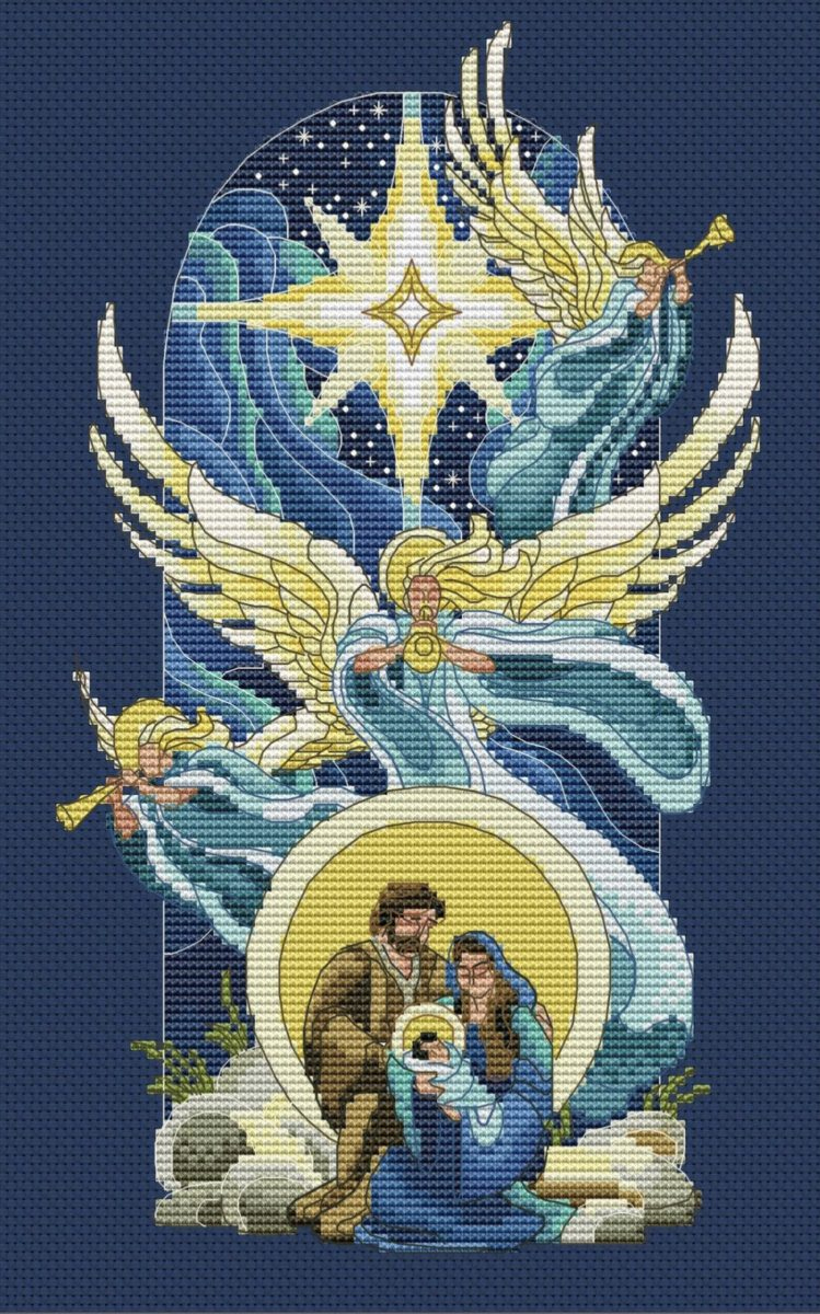 Nativity Cross-Stitching Patterns - Mckenzie Sue Makes with Free Printable Nativity Counted Cross Stitch Patterns