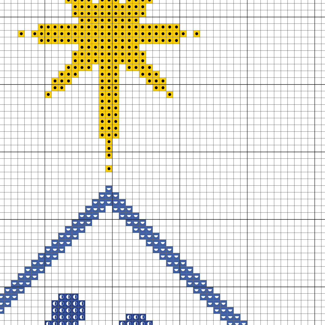 Nativity Star Cross Stitch Pattern for Free Printable Nativity Counted Cross Stitch Patterns