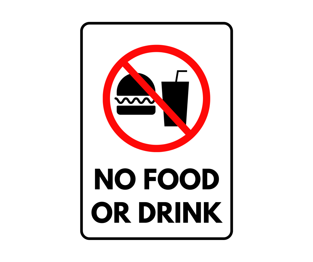 No Food Or Drink Sign: Printable Templates (Free Pdf Downloads) with Free Printable No Alcohol Signs