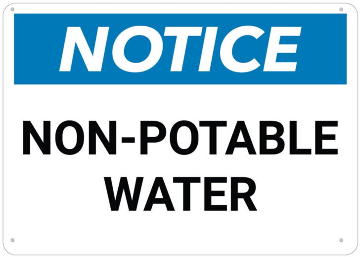 Free Printable Non Potable Water Signs