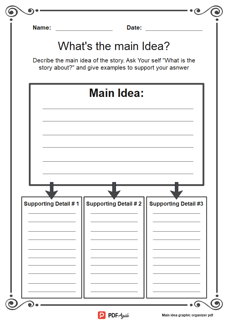 Nonfiction Summary Graphic Organizer Pdf | Pdf Agile regarding Free Printable Nonfiction Graphic Organizers