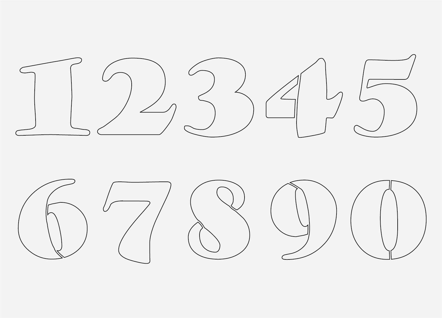 Number Free Printables - Printablee - Worksheets Library throughout Free Printable Number Stencils For Painting