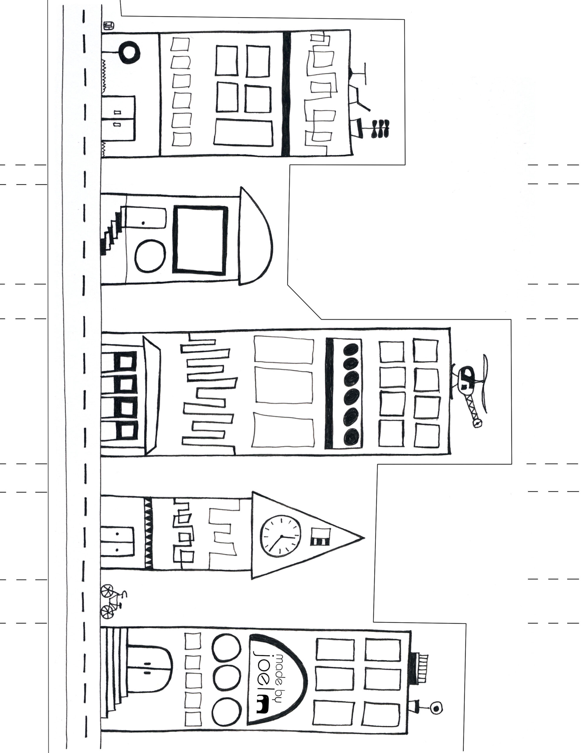 Paper City – Madejoel in Free Printable City Buildings
