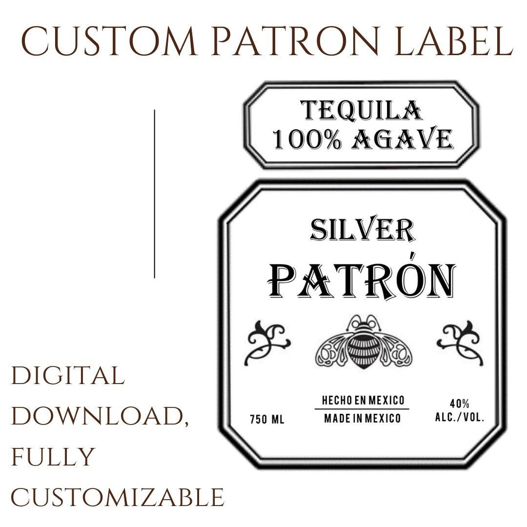 Patron Template - Etsy regarding Free Patron Label Template