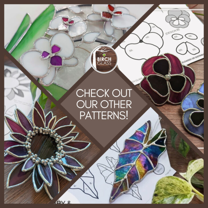 Free Printable Stained Glass Orchid Plant Patterns