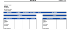 Payslip Template with regard to Free Payslip Template Excel Uk