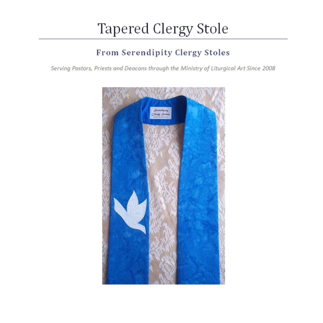 Pdf Download--Printable Tapered Clergy Stole Pattern And with regard to Free Printable Clergy Stole Pattern