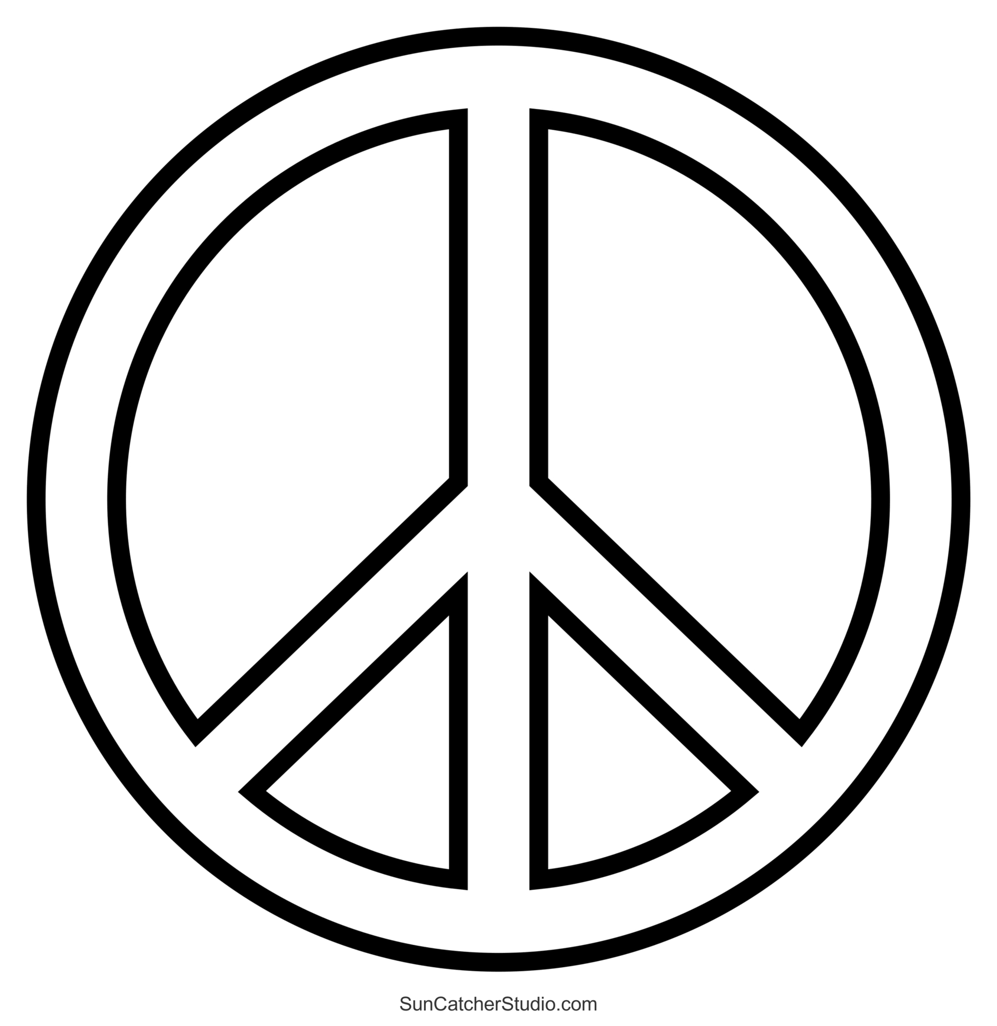 Peace Sign (Love And Peace Symbol Clipart &amp;amp; Templates) – Free pertaining to Peace Sign Templates For Free