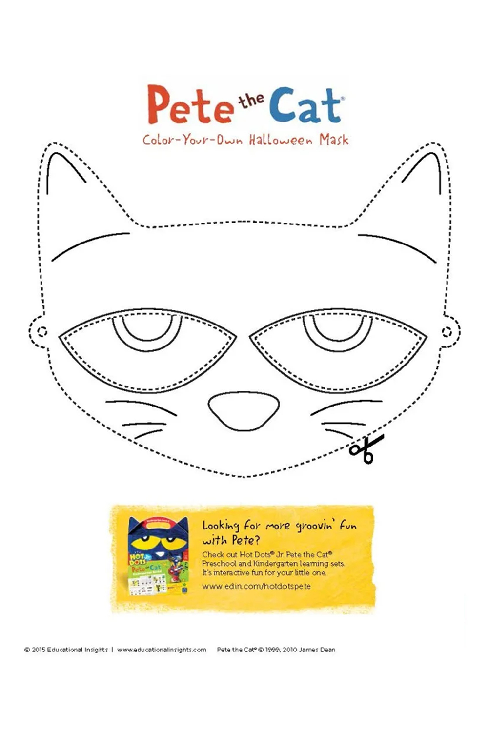 Pete The Cat® Diy Art, Activities, And More! with Free Pete The Cat Mask Template