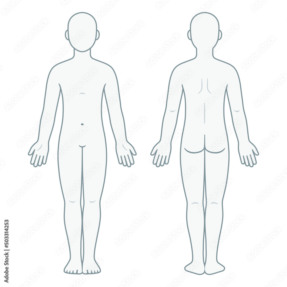 Photo &amp;amp; Art Print Unisex Body Chart Diagram Template Front And with Body Chart Printable