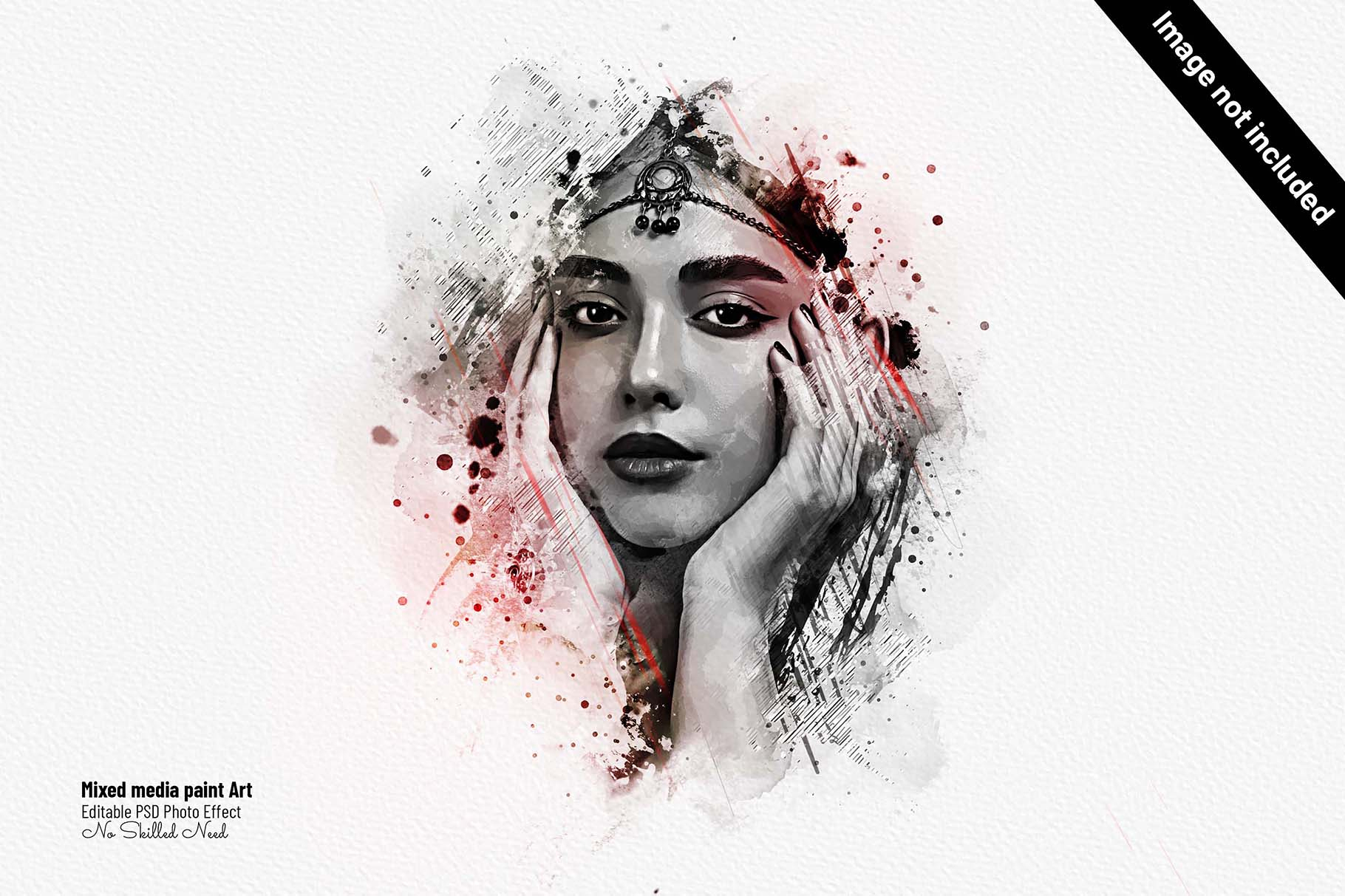 Photoshop Action - Free Mixed Media Photo Effect Template with Free Psd Photo Effects Templates