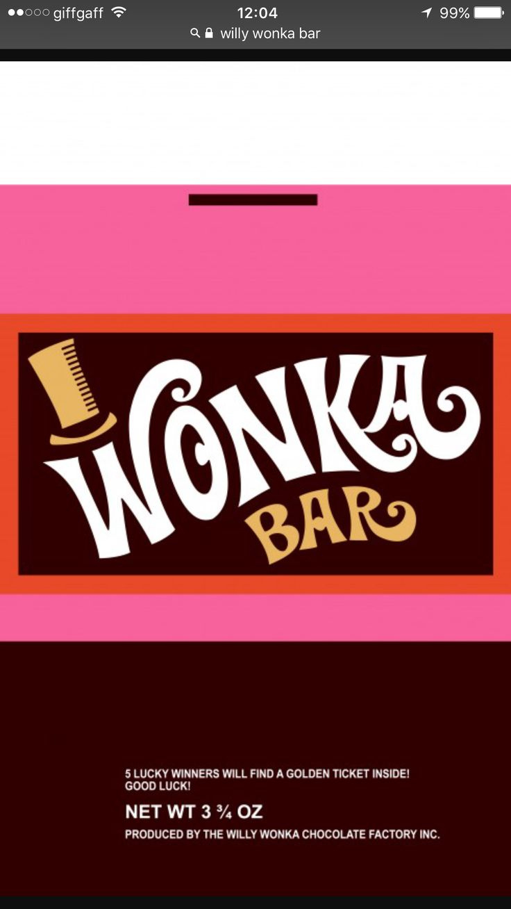 Pinpip Davies On School | Wonka Chocolate, Chocolate Bar with regard to Printable Wonka Bar Wrapper Free