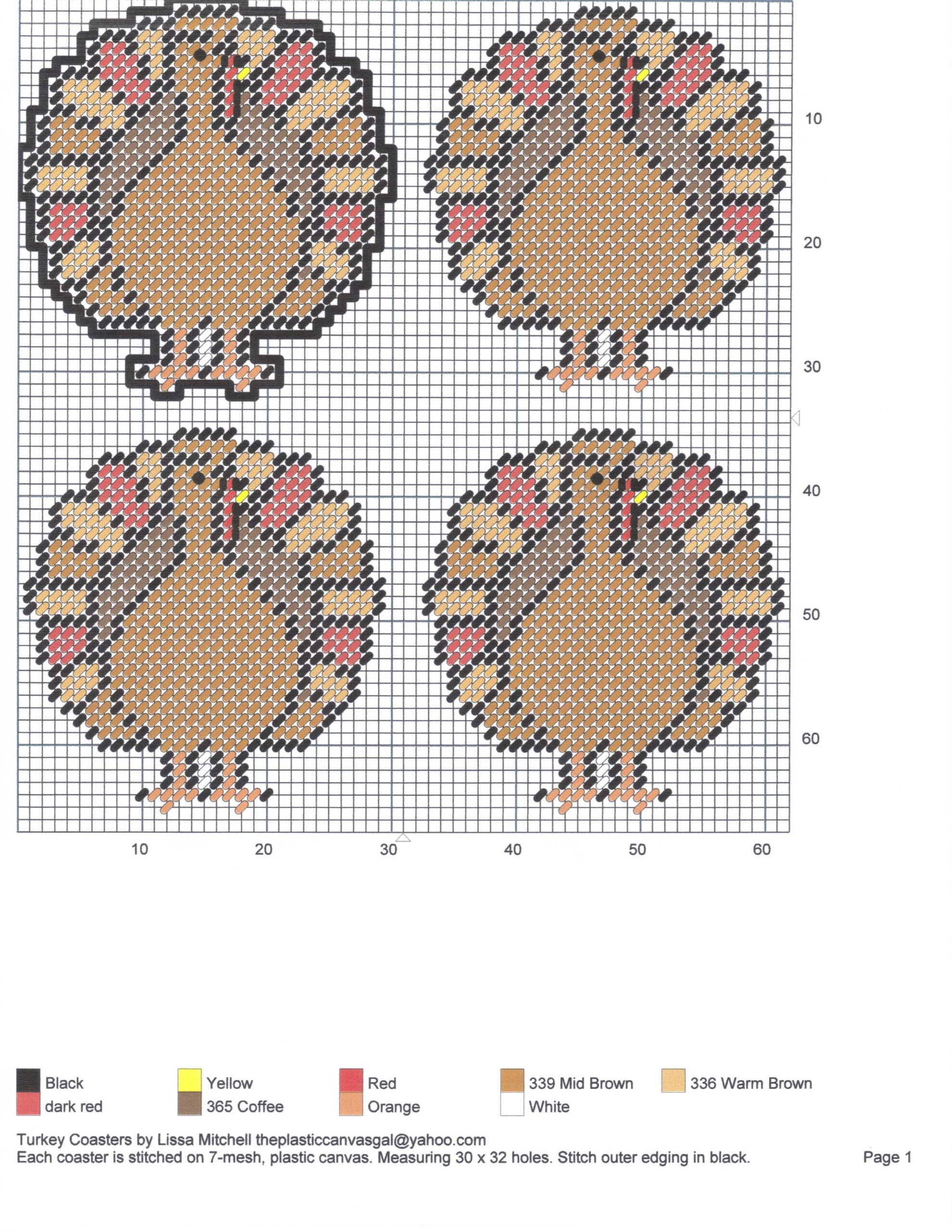 Plastic Canvas Thanksgiving in Free Printable Thanksgiving Plastic Canvas Patterns