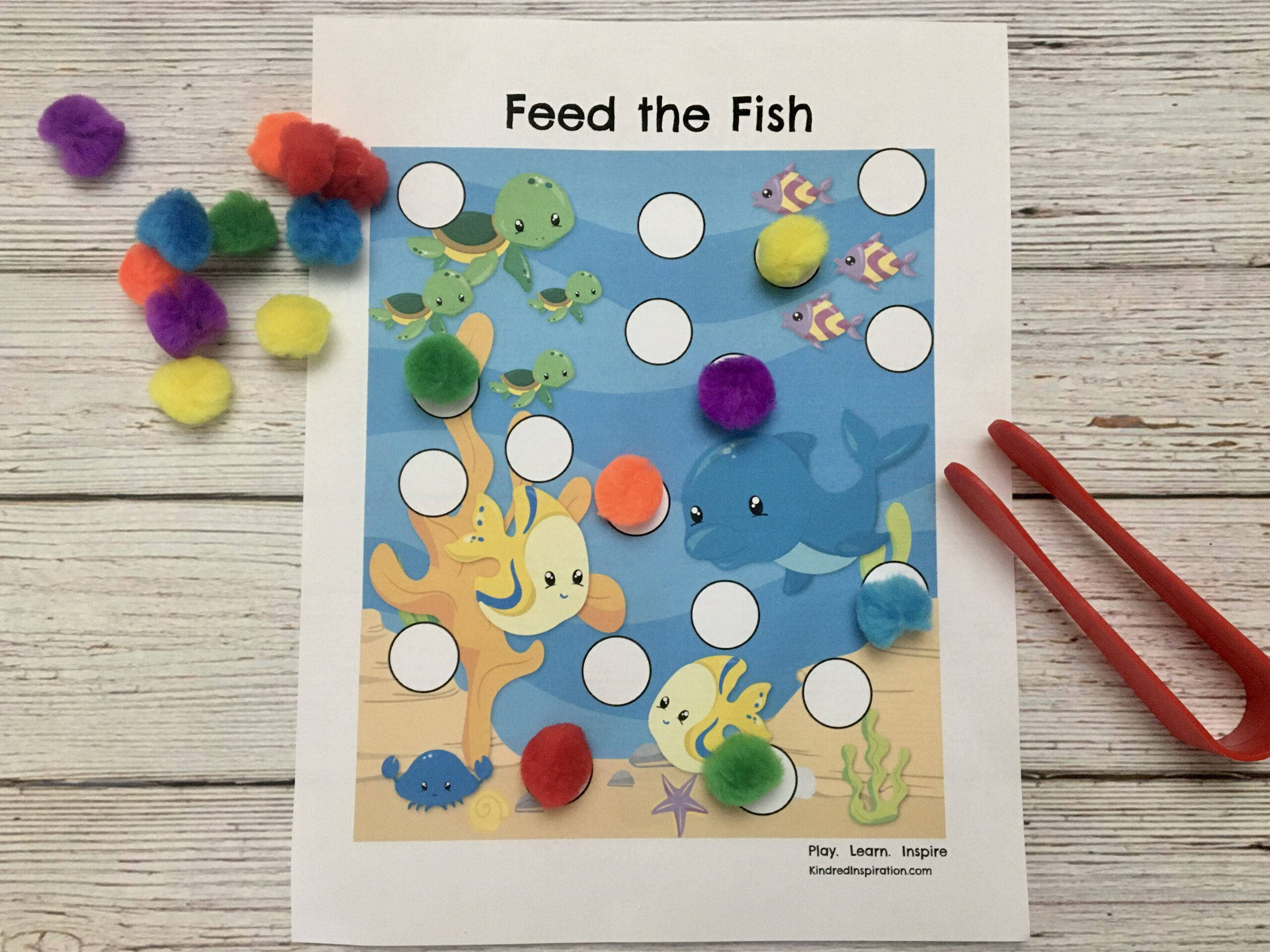 Pom Pom Printable Toddler Activity Pack – Kindred Inspiration regarding Free Printable Pom Pom Mats