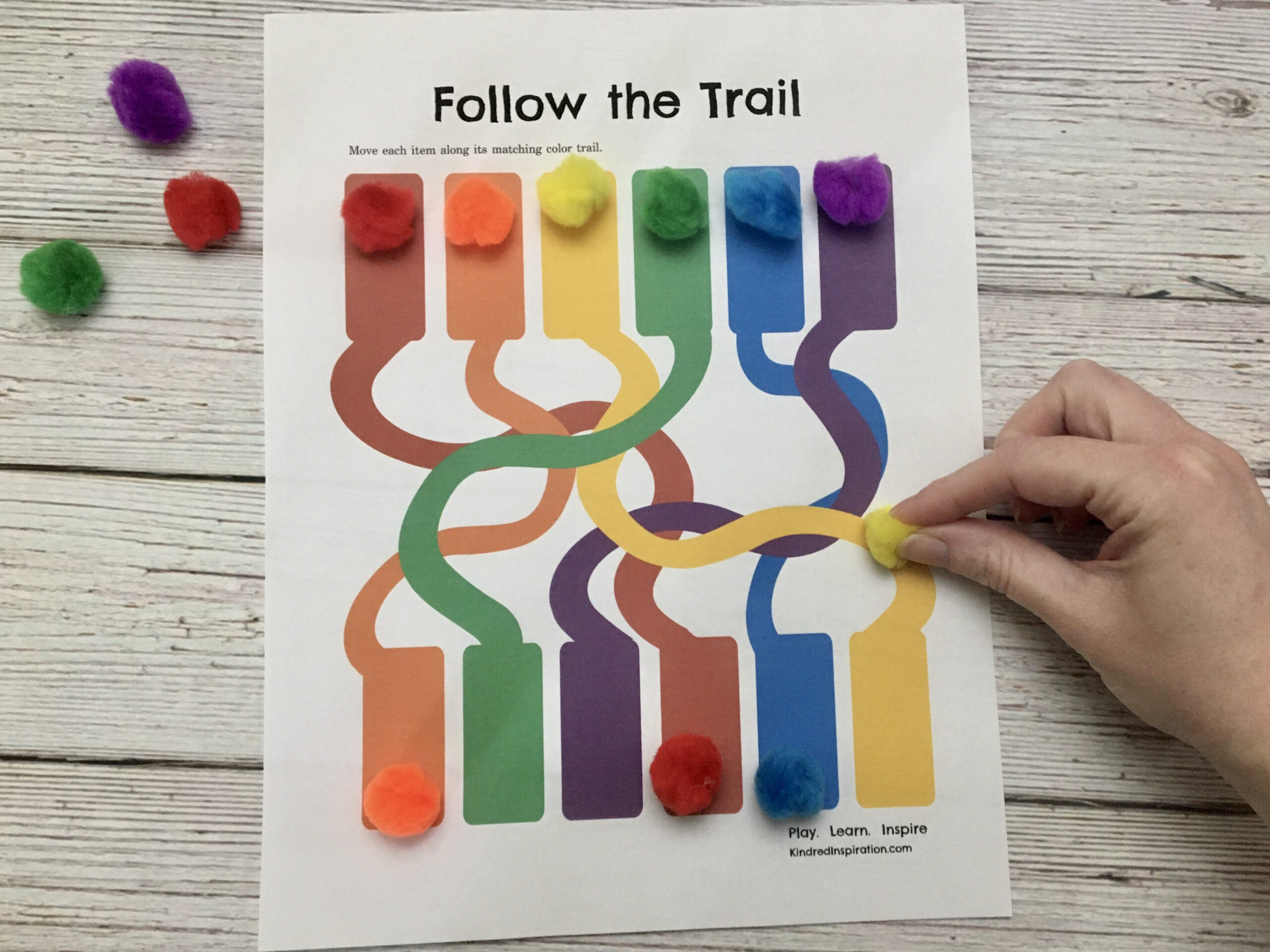 Pom Pom Printable Toddler Activity Pack – Kindred Inspiration regarding Free Printable Pom Pom Mats