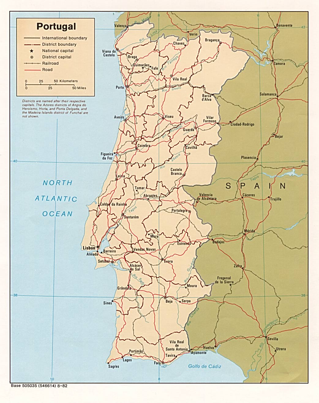 Portugal Maps - Perry-Castañeda Map Collection - Ut Library Online pertaining to Free Printable Map of Portugal