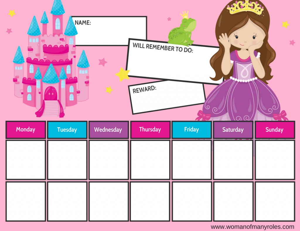 Princess Reward Chart Printable intended for Princess Sticker Chart Printable