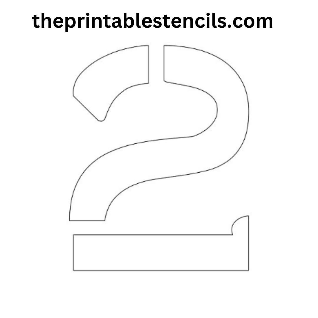Printable 5 Inch Number Stencils 1-10 intended for 5 Inch Number Stencils Printable Free