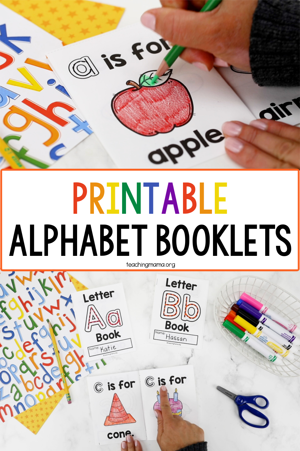 Printable Alphabet Booklets - Teaching Mama in Free Alphabet Flip Book Printable