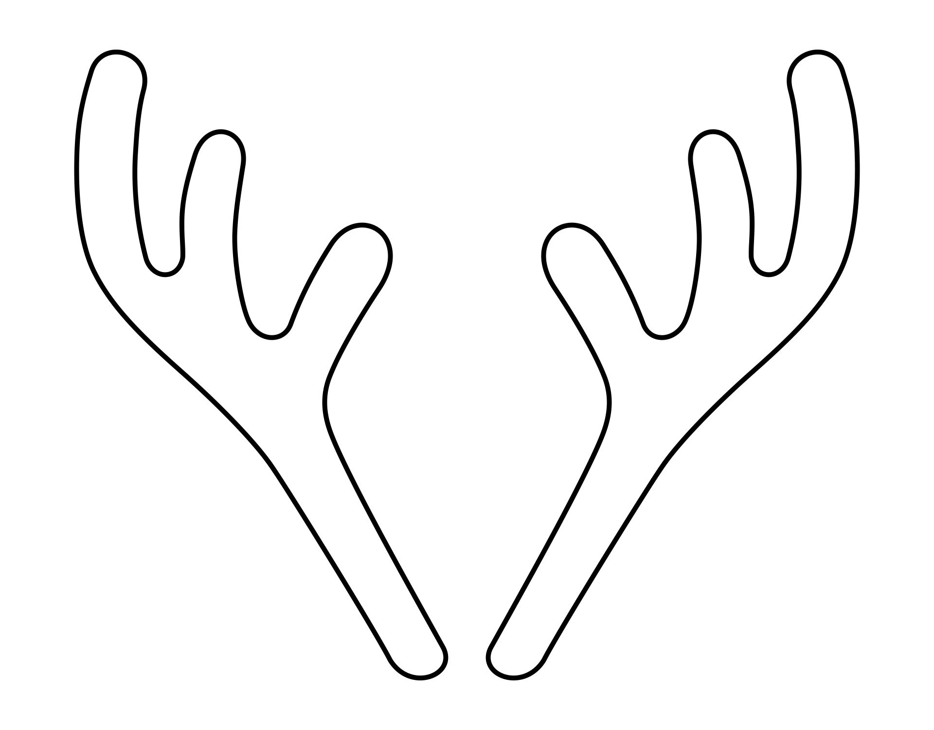Printable Antlers New Arrivals inside Deer Antler Pattern Printable