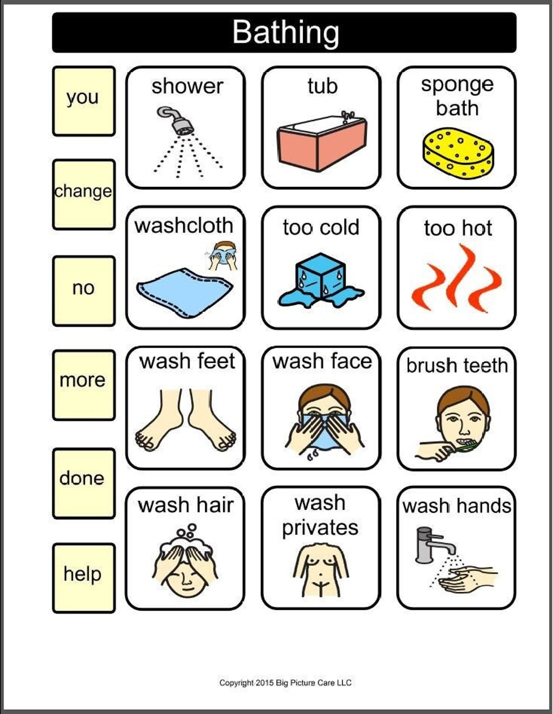Printable Big Picture Caregiving Communication Boards Improve Care regarding Free Printable Communication Boards For Stroke Patients