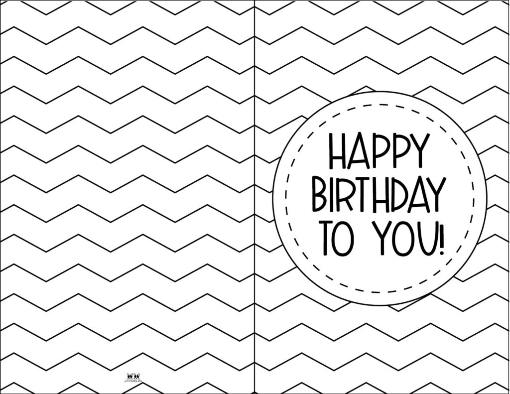Printable Birthday Cards - 110 Free Birthday Cards | Printabulls with regard to Black And White Free Printable Birthday Cards