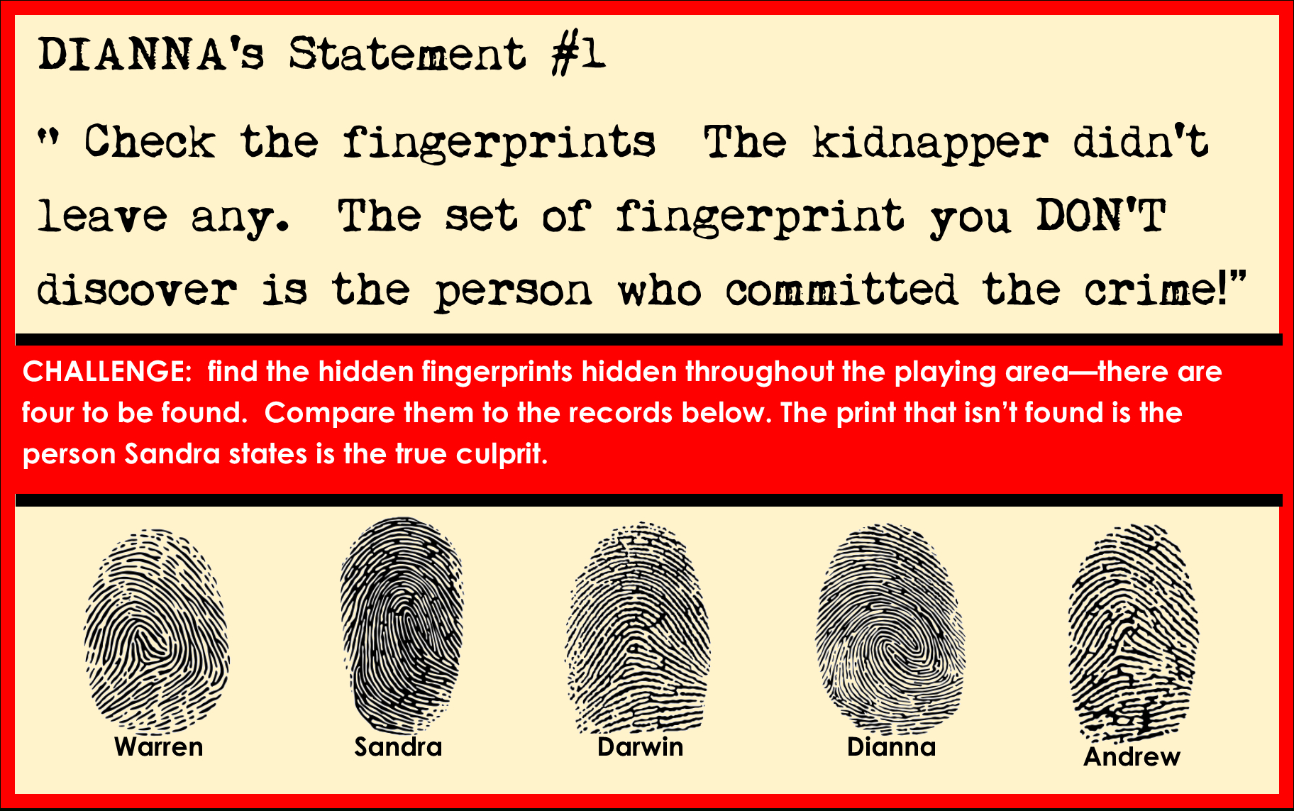 Printable Detective Party Game For Kids for Free Printable Detective Games